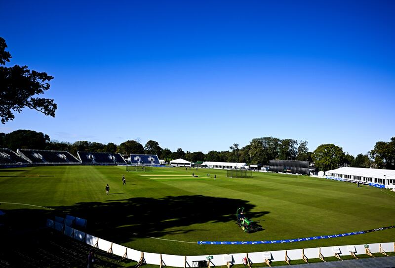 Malahide cricket ground in north Dublin will be used for matches in the new T20 league next month. Photograph: Seb Daly/Sportsfile 