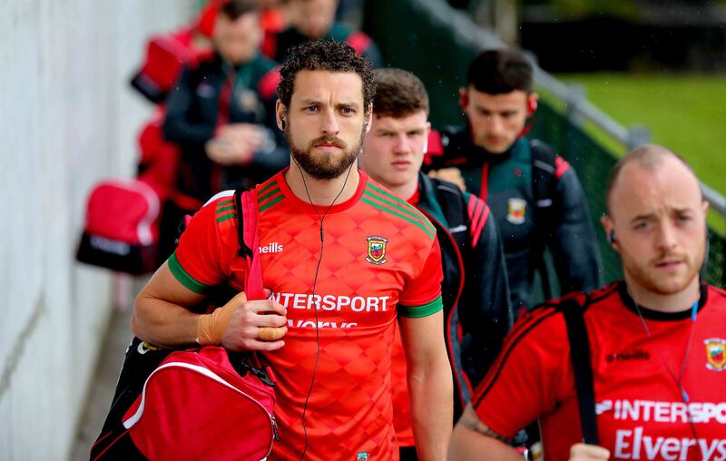 Tom Parsons arrives for a game with Mayo in 2019. 'I picked up the injury in 2018, where again I was told ‘your time is up’. So, in the end it was very positive to be able to make the decision on my own terms.' Photograph: Ryan Byrne/Inpho  