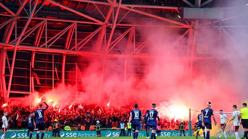 Over 30,000 attended this year’s FAI Cup final to see St Patrick’s Athletic beat Bohemians. Photo: Ryan Byrne/Inpho