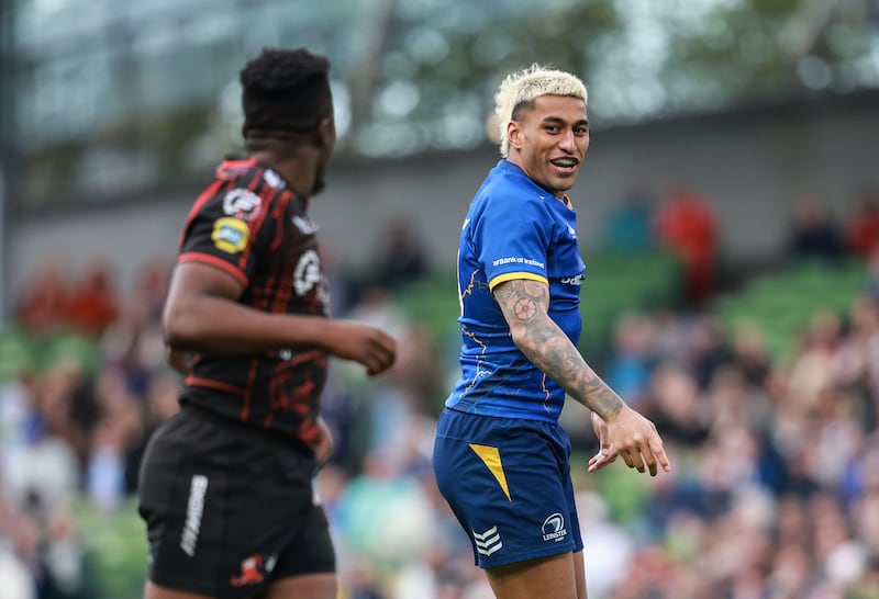 Leinster's Rieko Ioane. Photograph: Dan Sheridan/Inpho