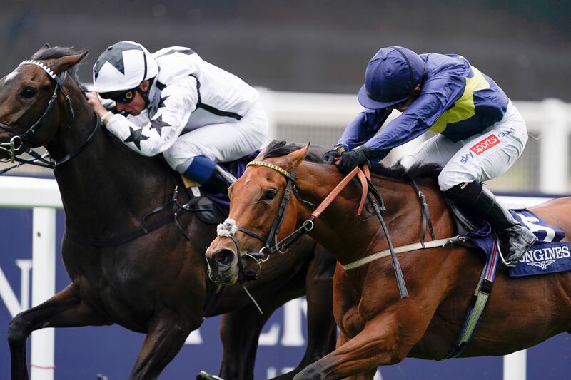 Hollie Doyle aboard Jumbly gets up on the line to win the Longines Valiant Stakes last year at Ascot. File photograph: Alan Crowhurst/Getty Images