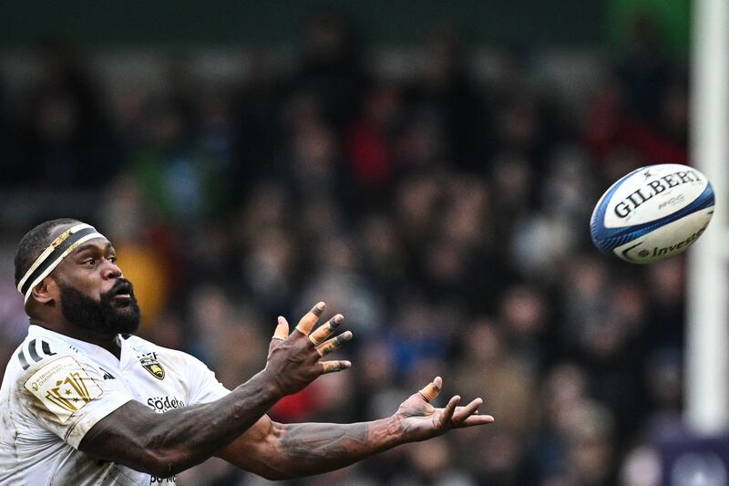 Levani Botia: the Fijian worked in a prison to supplement his rugby income before he made the breakthrough and finally secured a contract with La Rochelle. Photograph: Paul Ellis/AFP/ via Getty Images