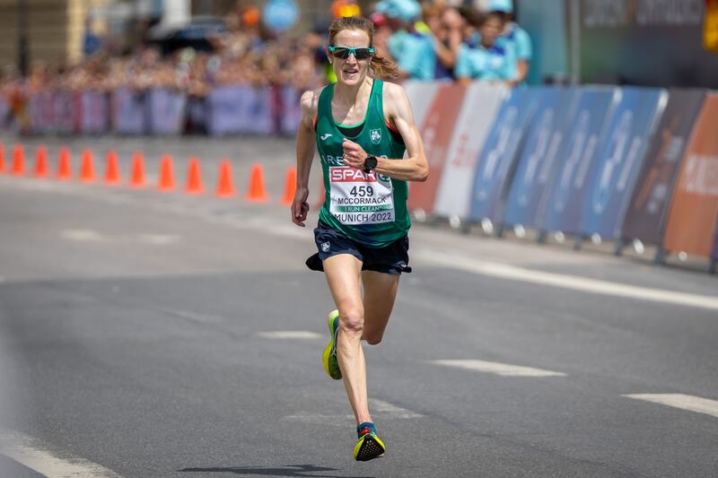 Marathon woman Fionnuala McCormack, seen here at last year's European Championships in Munich, is well on her way to Paris 2024. Photograph: Morgan Treacy/INPHO