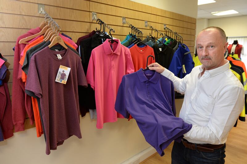 Vincent Brown of clothing distribution business Caramba in Finglas. ‘We could get the product from someone else in Spain without the 12 per cent increase,’ says Phil Cone.  ‘Vincent knows that, but I built up a long relationship with Vincent. We don’t want to do it.’ Photograph: Dara Mac Dónaill