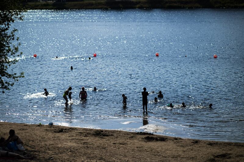 Finland saw a record run of 22 days above 30C (86F) in July. Photograph: Jouni Porsanger/ Lehtikuva/ AFP    