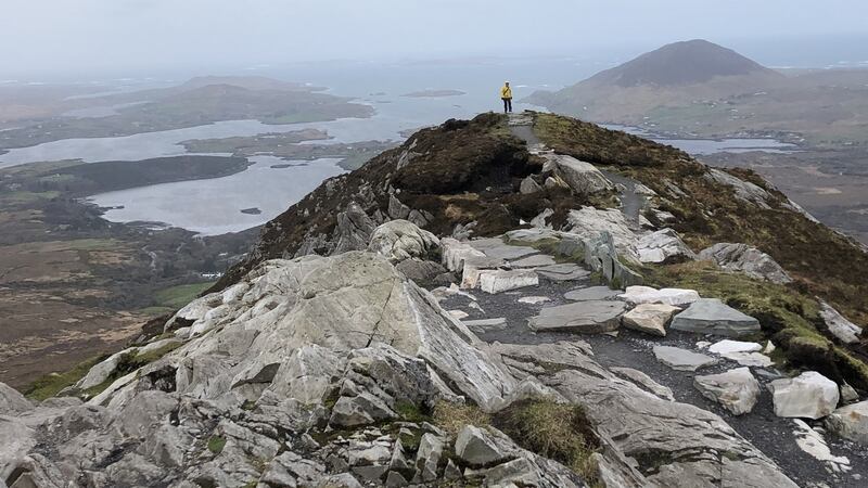 A vantage point from Diamond Hill across lakes and sea