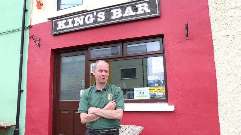 Joseph King at Kings Bar in Roundstone, Conemara, Co Galway. Photograph: Joe O’Shaughnessy