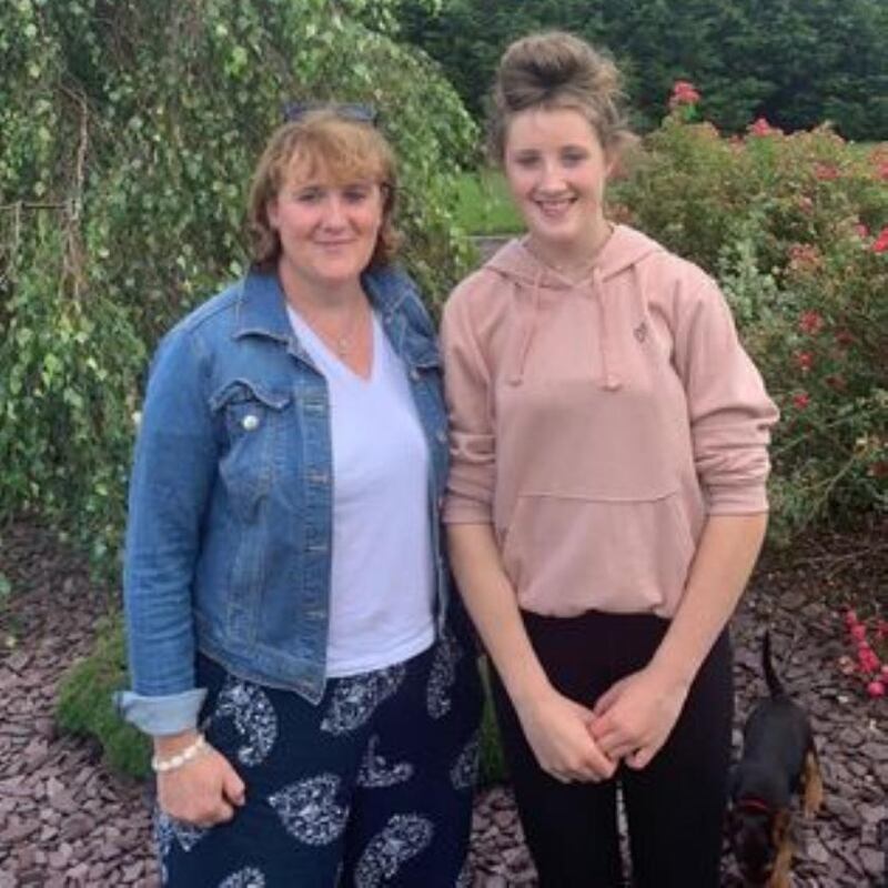 Collette and Lisa Hegarty. Collette  was happy to see the HSE portal open for her daughter’s age cohort