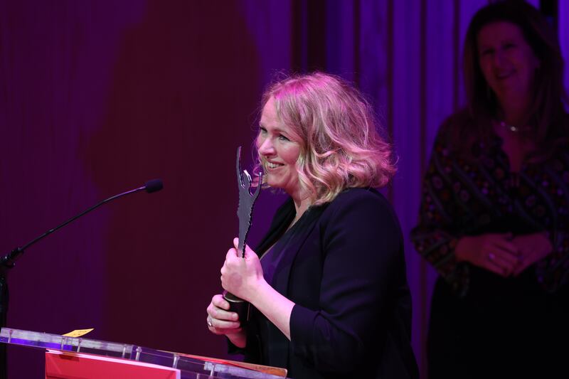 The Irish Times Irish Theatre Awards: Janet Moran was named best actress at this year’s prize ceremony. Photograph: Nick Bradshaw