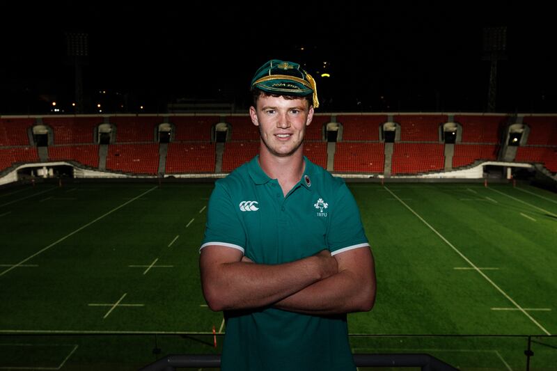 Ireland's Darragh Murray after the game with his first cap. Photograph: Ben Brady/Inpho