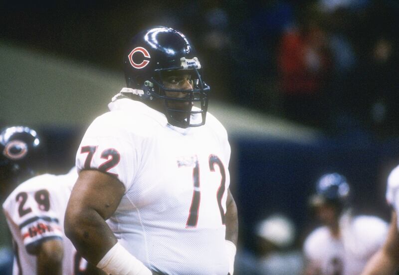 William (aka the Refrigerator) Perry of the Chicago Bears in 1986. His relationship with the Bears went cold once he started to pile on so much poundage it hindered his performance. Photograph: Mike Powell/Getty Images