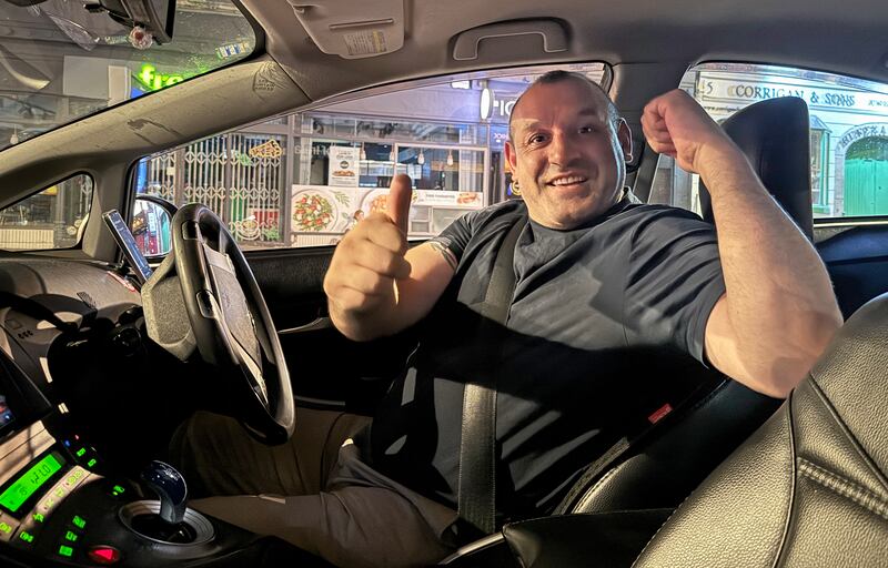 Dan Marcu says he feels safe as a taxi driver. Photograph: Jack White