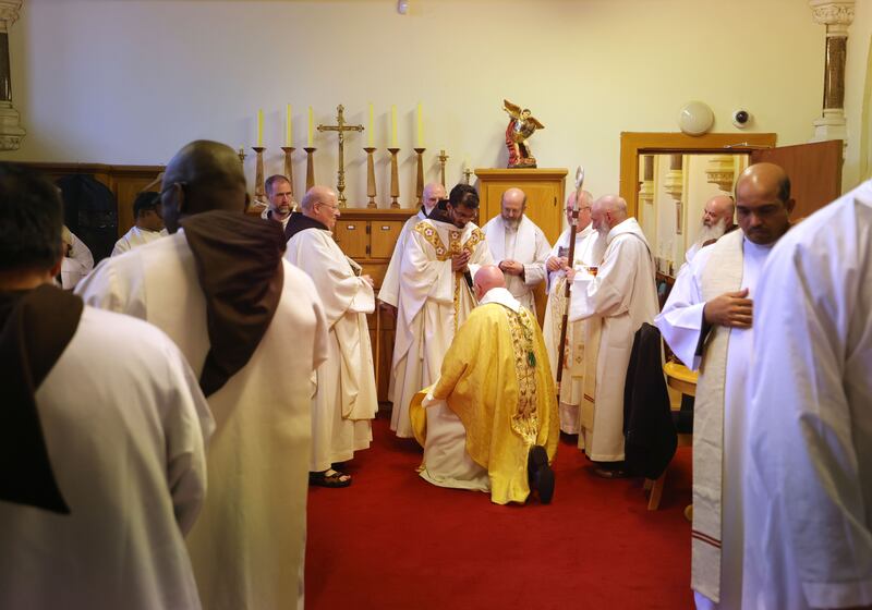 Br Anthony's ordination. Photograph: Alan Betson