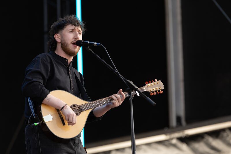 Jamie McIntyre performing at Slane Castle, supporting Luke Combs. Photograph: Kieran Frost