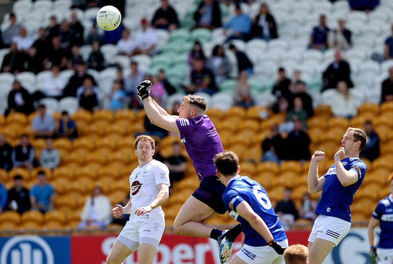 'Every keeper is in the same boat': Laois keeper Killian Roche is seen in the Tailteann Cup against Kildare last year. Photograph: Bryan Keane/INPHO