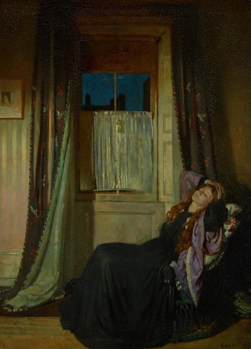 Sir William Orpen  The Window: Night, ( 90,000- 135,000)