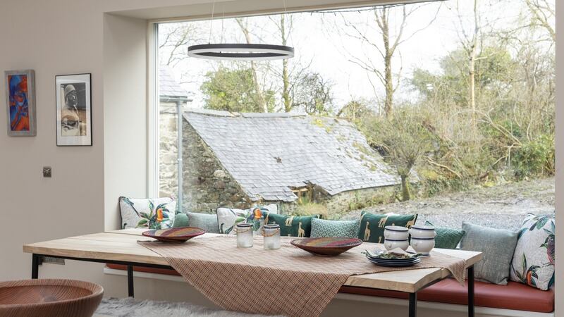 Dining area. Photograph: Brian McLochlainn