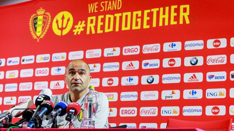 Roberto Martinez has named his 23-man World Cup squad. Photograph: Stephanie Lecocq/EPA