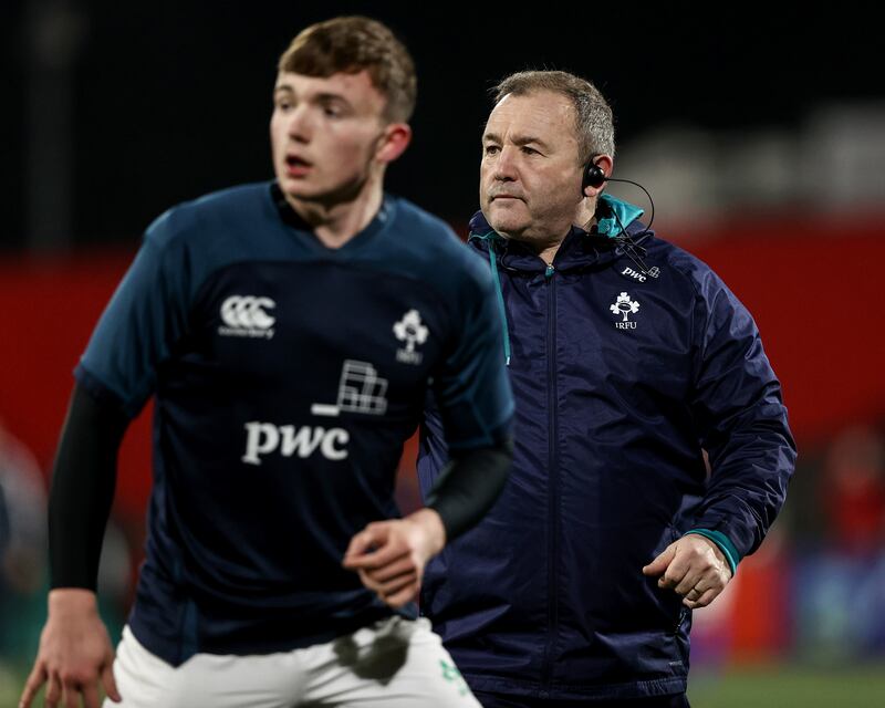 Richie Murphy previously coached Ireland U20s prior to taking the Ulster job. Photograph: Ben Brady/Inpho