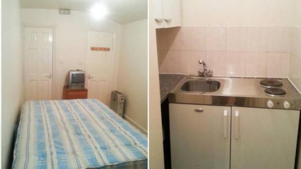 A user on Reddit posted a picture of the flat and wrote: ‘This studio flat is a mattress with walls.’