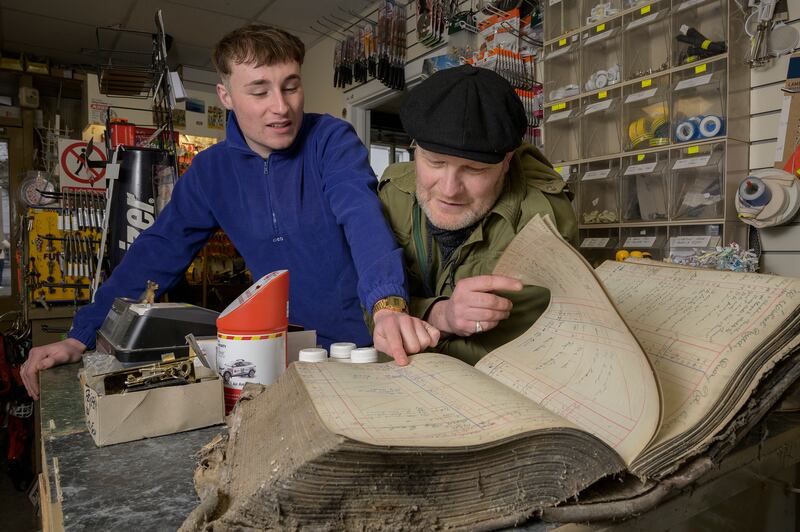 The records of past gun and ammunition sales. Photograph Michael Mc Laughlin