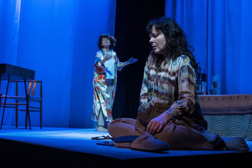 In Two Minds: Pom Boyd and Karen McCartney in Joanne Ryan's play, directed by Sarah Jane Scaife. Photograph: Fishamble