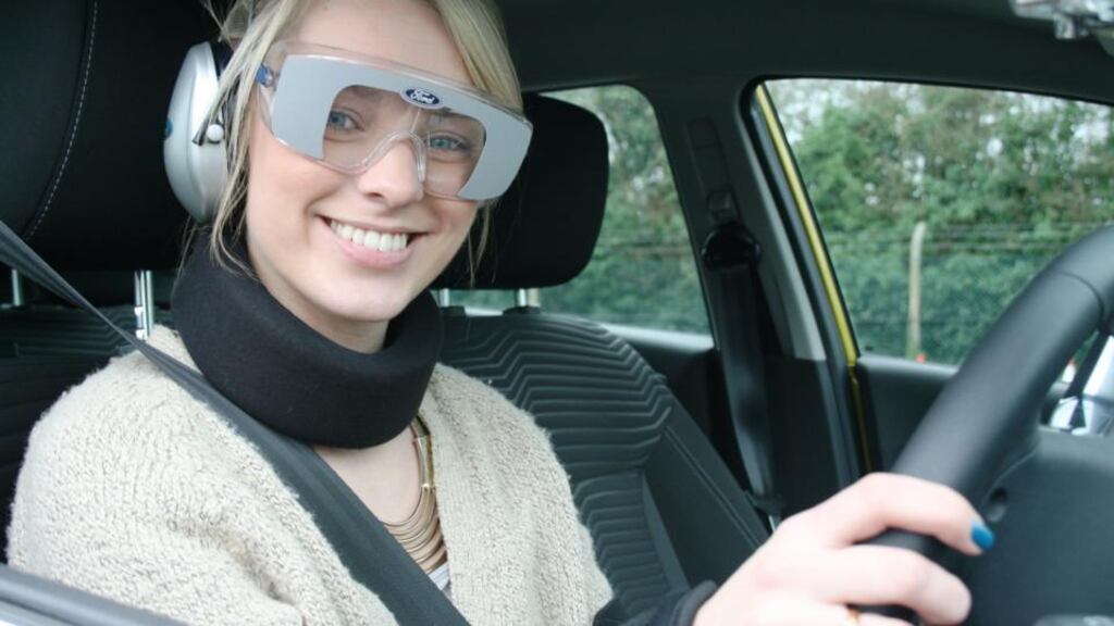 Ford’s drink-driving suit impairs a driver’s reactions to demonstrate to them what it’s like to drive under the influence.