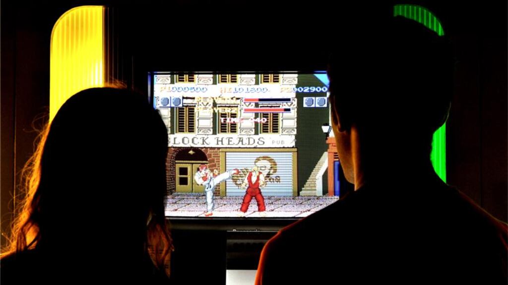 A UK study has linked extra screen time with poorer exam results. Photograph: Dara Mac Dónaill/The Irish Times