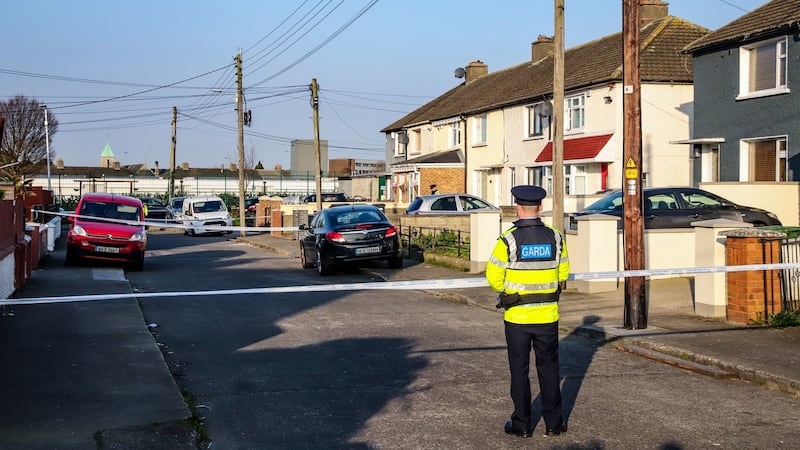 The area is expected to remain closed-off  throughout  Sunday pending a technical examination.  Photograph:  Damien Storan/PA Wire