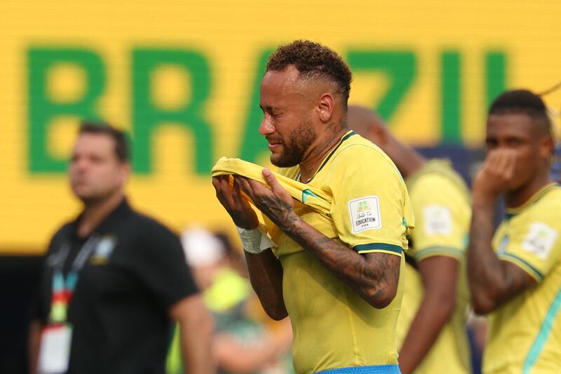 There'll be no more Neymar for Brazil. Photograph: Odd Andersen/AFP via Getty Images