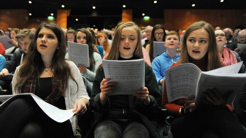 A large choir will sing his and Shaun Davey’s One Hundred Years a Nation on Sunday. Photograph: Arts Council