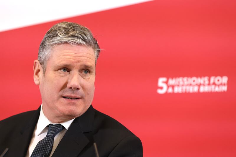 British labour leader Keir Starmer: 'Many people will be frustrated that this is the loop we’ve been stuck in for a very, very long time'. Photograph: Hollie Adams/Getty Images