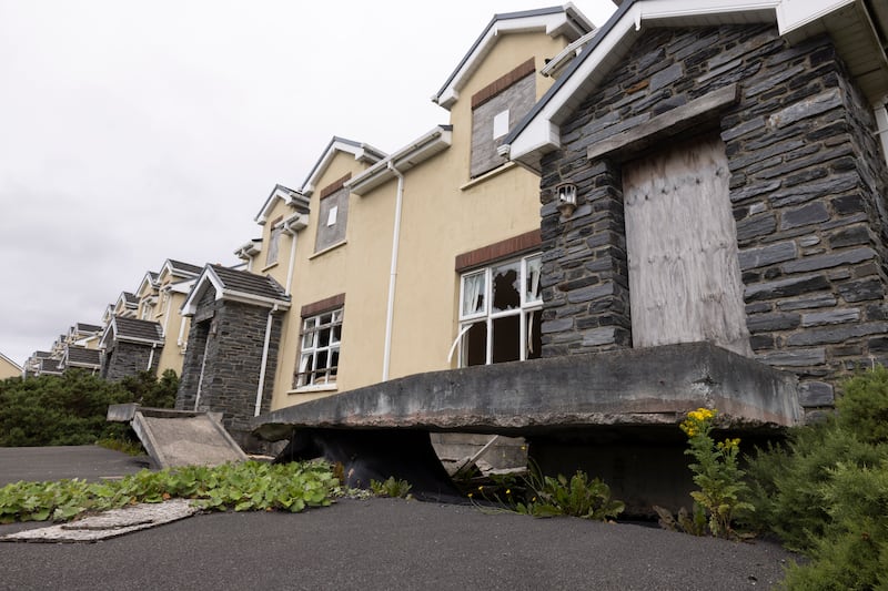 The derelict Radharc An Seascan estate in Dungloe, Co Donegal. Photograph: Joe Dunne