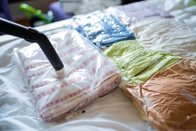 Vacuum bags are ideal for storing items not being used on a daily basis. Photograph: iStock