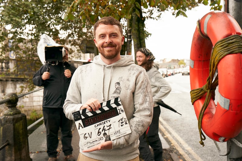 Pop video and film director Brendan Canty on location filming Christy