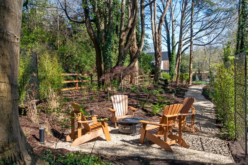 Seated garden area