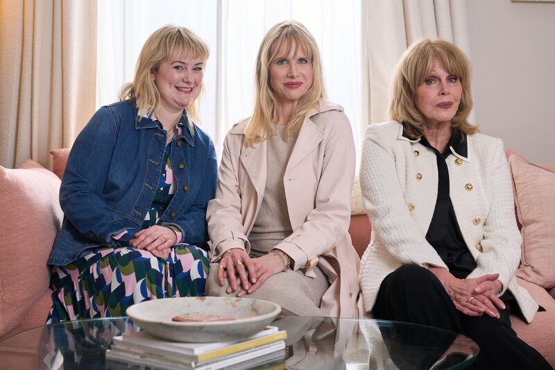 Amandaland, Sharon Horgan's new show: Philippa Dunne, Lucy Punch and Joanna Lumley. Photograph: BBC