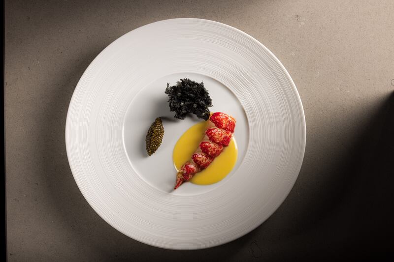 Lobster - Caviar - Onion at Liath. Photograph: Ruth Calder-Potts