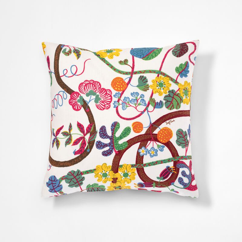 Svenskt Tenn cushion in Baranquilla pattern, about €180, ex delivery