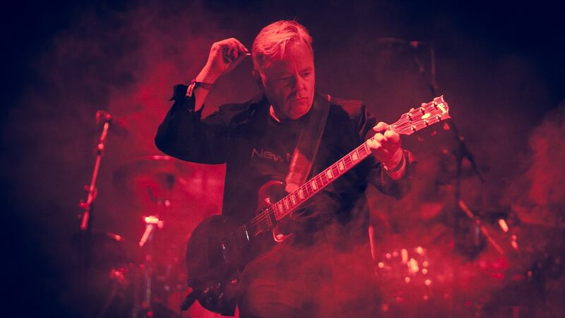 Bernard Sumner. ‘The old New Order shows used to follow the pattern of doing a great show and going out and celebrating. We’d celebrate way too much.’ Photograph: Rob Ball/WireImage