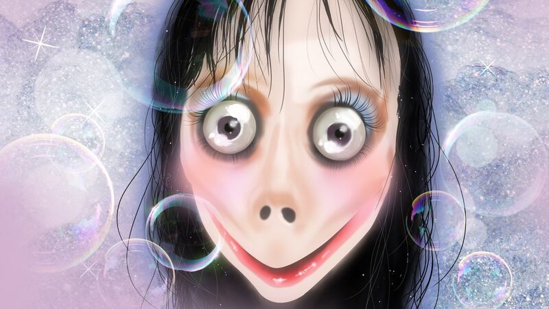 The Momo meme. Photograph: Tracy Ma/The New York Times