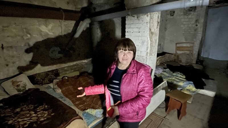 Nina, a resident of the badly damaged Piatykhatky district of Kharkiv in eastern Ukraine, has spent much of the last 11 weeks in a basement with dozens of neighbours