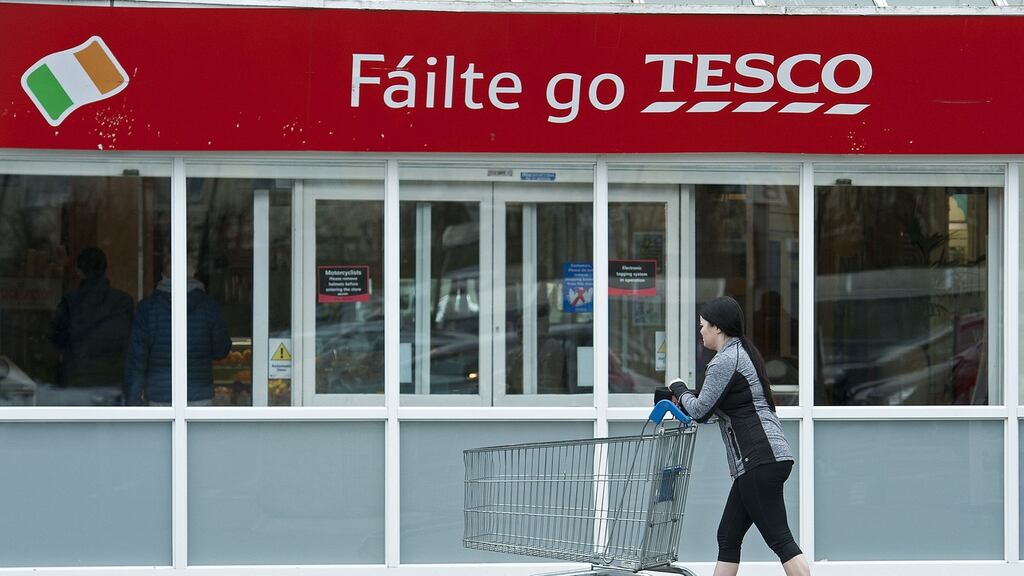 Tesco’s sales growth of 3.4 per cent in the 12 weeks to the middle of August brought its market share to 22 per cent, 0.2 per cent behind SuperValu. Photograph: Dave Meehan