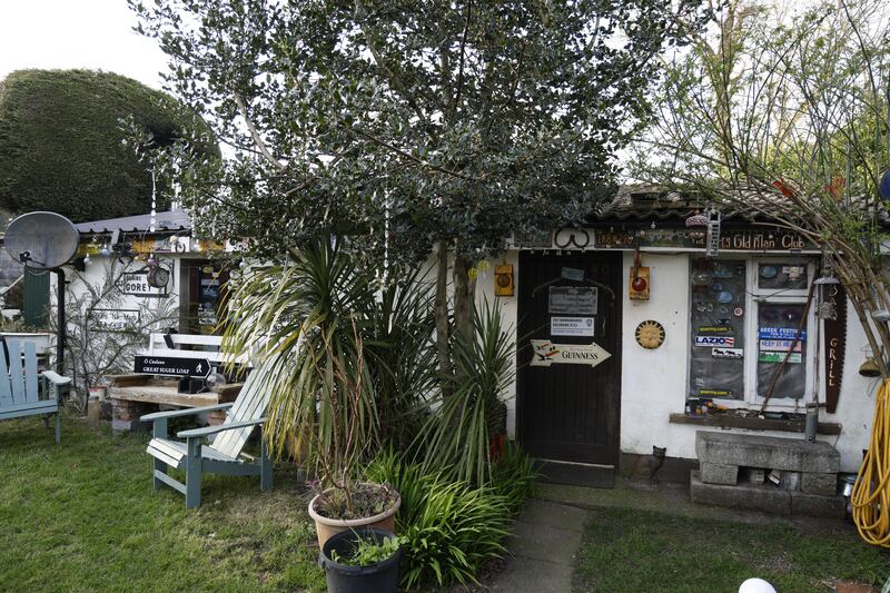 Robert Lynn Maguire’s garden room at Kilpedder, Co Wicklow. A pub? A shrine to Americana-style memorabilia? A hobby room? It’s all of the above.   Photograph: Nick Bradshaw/The Irish Times