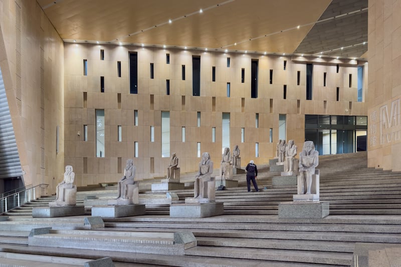 Grand Egyptian Museum by Heneghan Peng Architects. Photograph: Iwan Baan/hparc.com