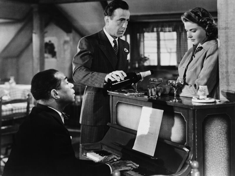 Casablanca: Dooley Wilson, Humphrey Bogart and Ingrid Bergman in Michael Curtiz's film. Photograph: Popperfoto/Getty