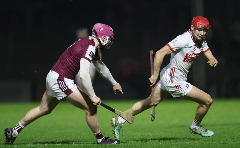 Cork’s Alan Connolly during the Division 1A game against Galway at Pearse Stadium. Photograph: James Crombie/Inpho