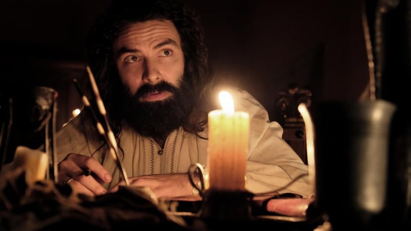 Aidan Turner as Leonardo da Vinci: “All signs suggest he was more than likely a homosexual.”