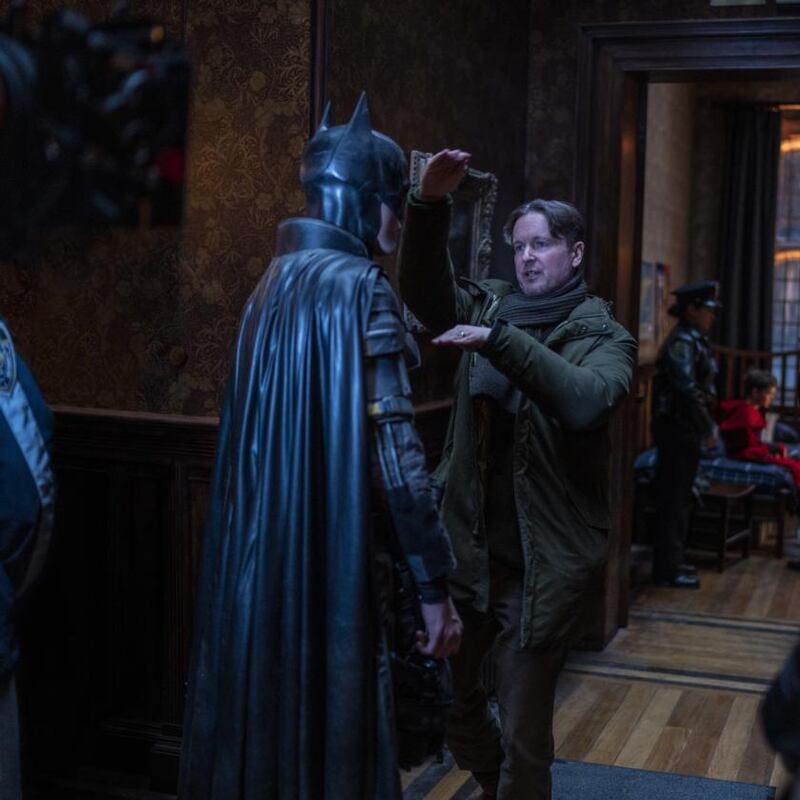 Matt Reeves on the set of The Batman