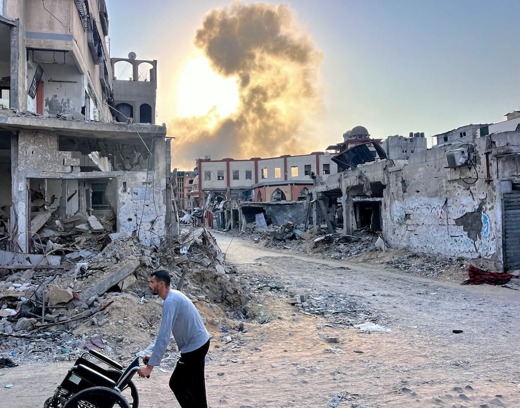 The Gaza ministry for health said Israel’s military offensive in northern Gaza was stopping them from vaccinating thousands of children in Jabalia, Beit Lahiya, and Beit Hanoun. Photograph: Getty Images
